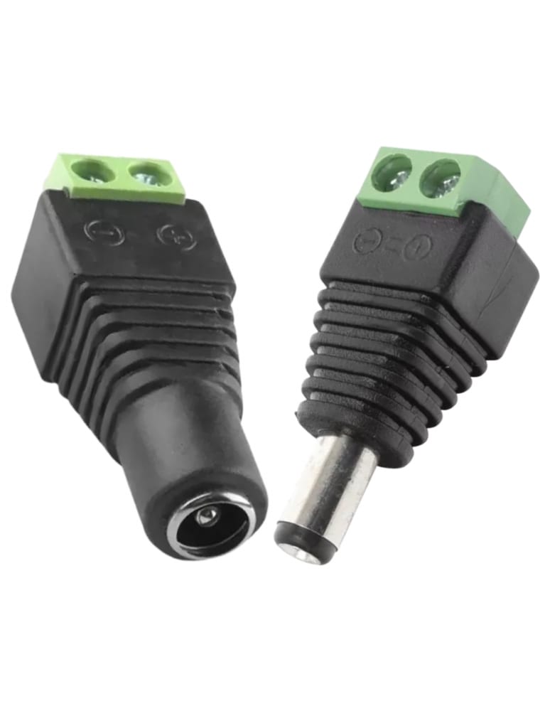 Pack Plug Universal Macho Y Hembra Con Terminales A Tornillo