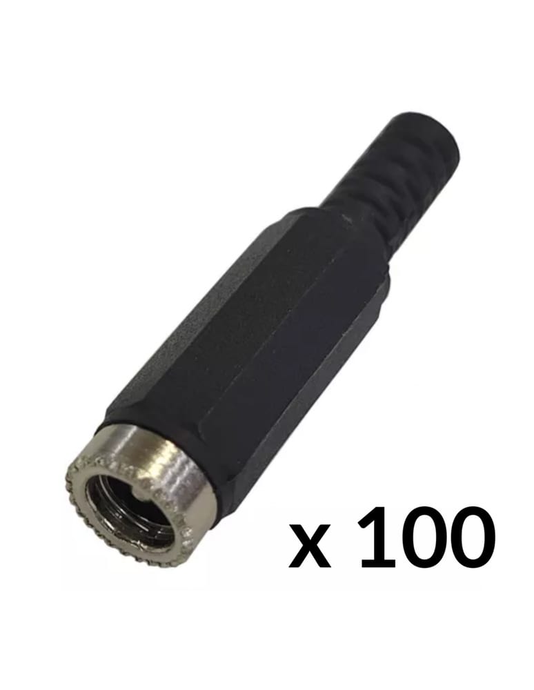 Plug Universal Hembra Alimentacion 2.1mm Para Soldar Bolsa X100
