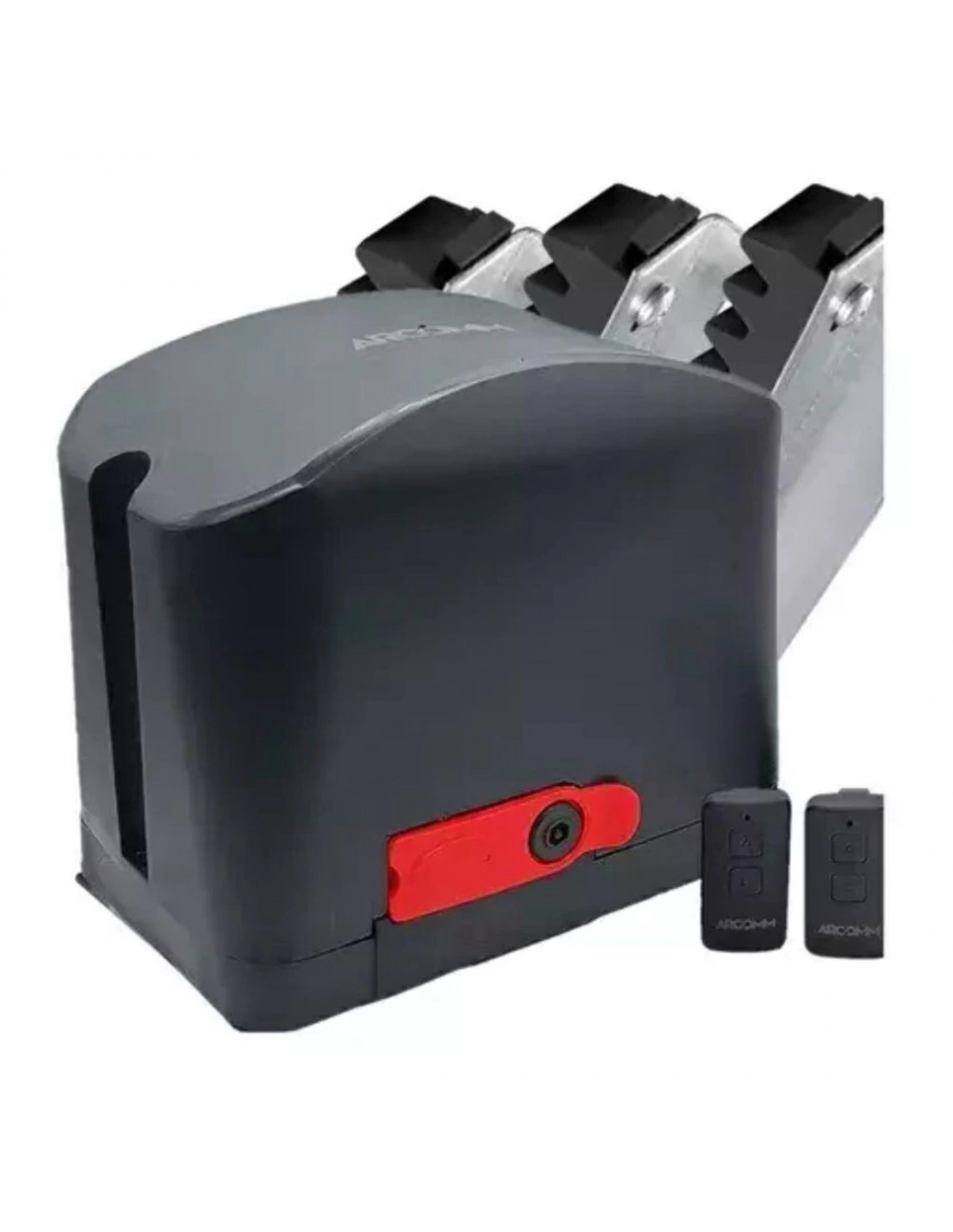 Kit Motor De Porton Corredizo Hasta 400kg 1/4hp Incluye 3m Cremallera 2 Controles Central Fit Ramp