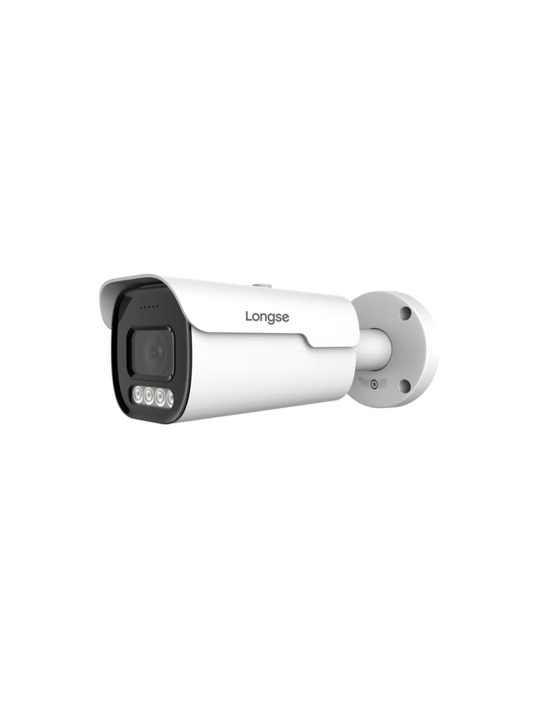 Camara Seguridad Ip Longse Analiticas 8 Mpx Cmos Sony Ext Ip67 Motorizada Hybrid Ligth Wdr 120db 4gb Memoria Int. Audio Alarm