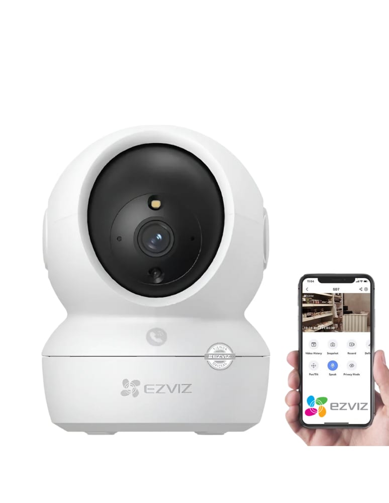Domo Wifi Ptz Interior Ezviz Ip 2mpx 360 Sd Hasta 512gb Audio Ai Autotracking H265