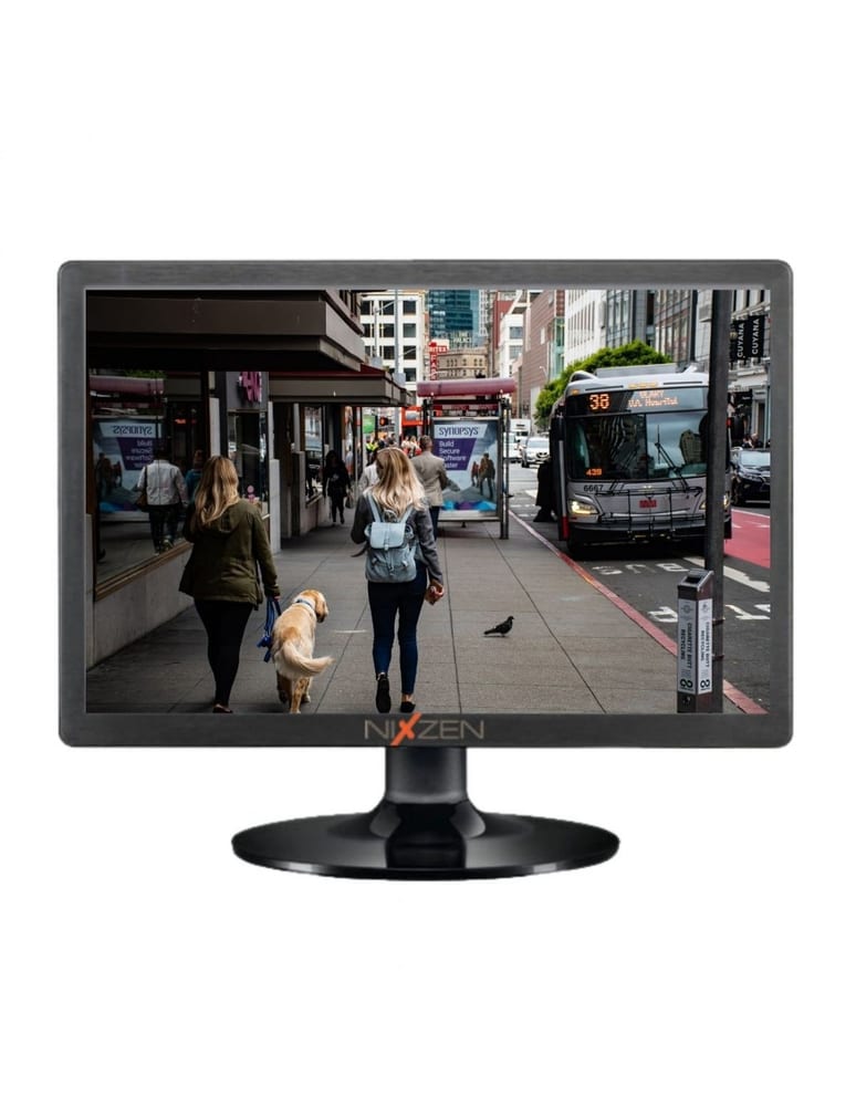 Monitor Para Seguridad 24 Led Rca Vga Hdmi Parlantes 1920x10
