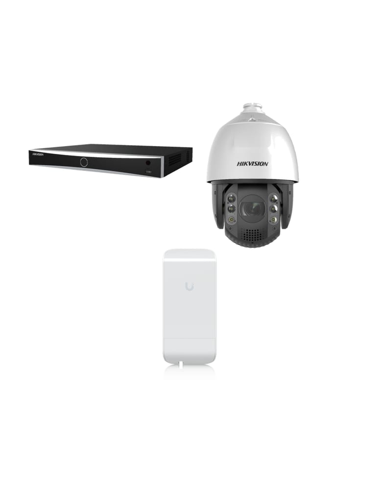 Sistema Ip 24 Camaras Y Domos Ptz Vigilancia Urbana Con Enlaces 360 Ubiquiti Nvr 32ch Disco Accesorios