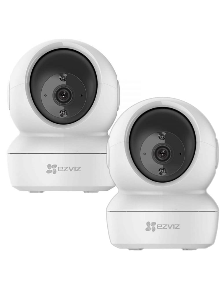Kit De 2 Camaras Wifi 2mpx Interior Slot Memoria Audio Dual Light Autotracking H265