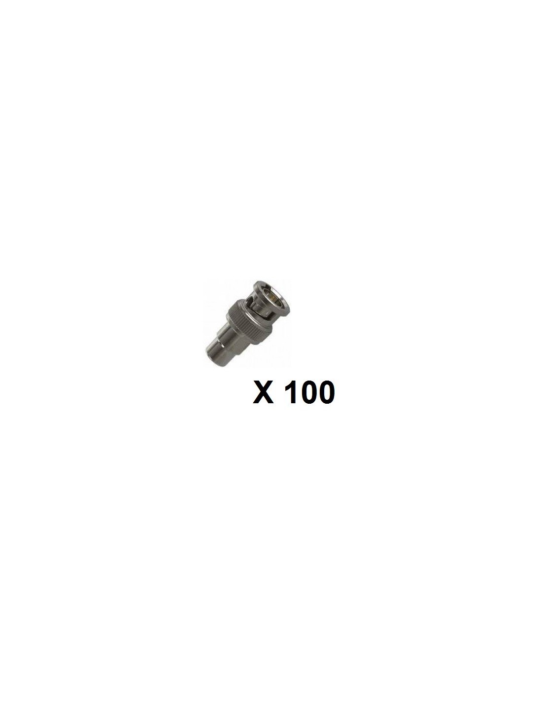 Bolsa X 100 Conectores Adaptador Bnc-rca