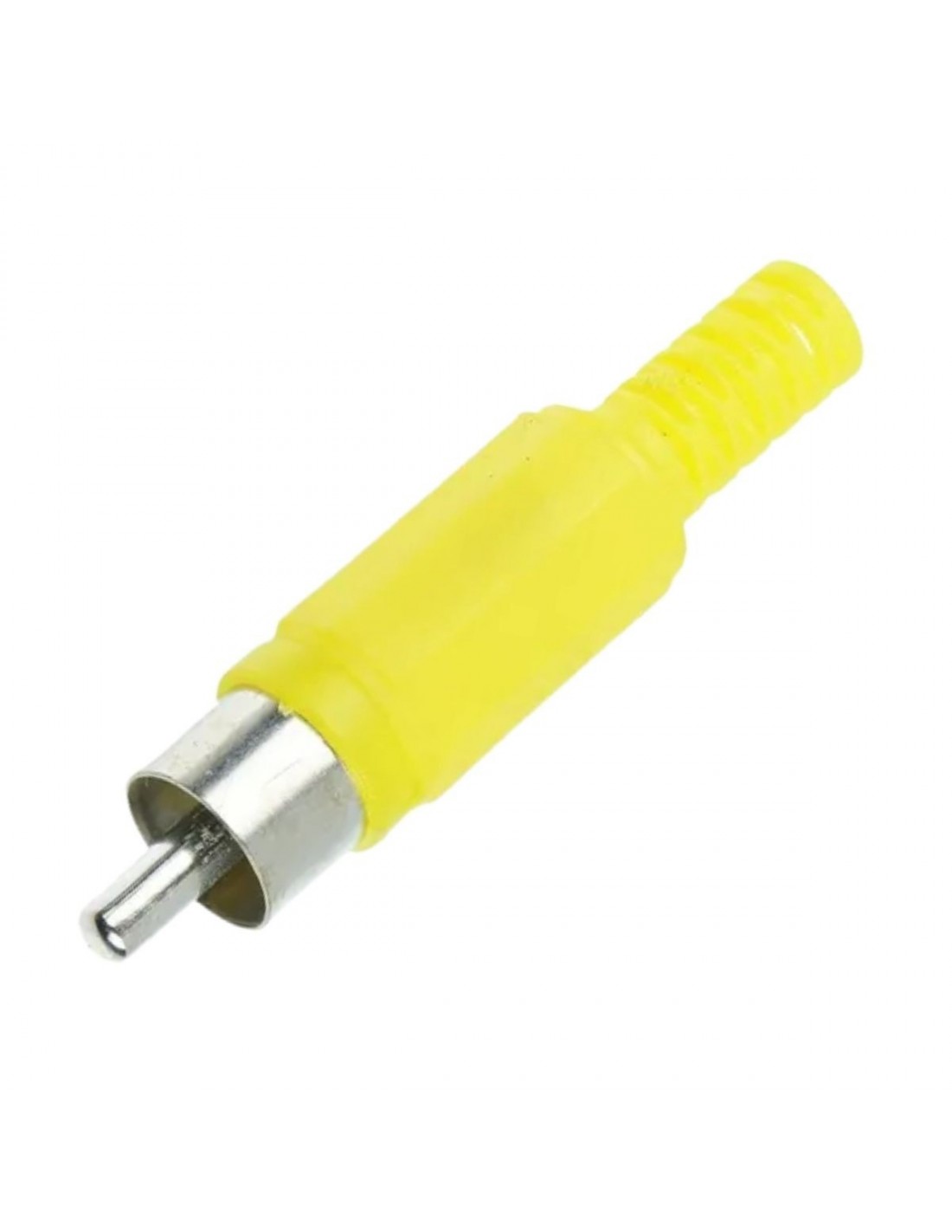 Conector Ficha Rca Macho Amarillo Audio Video