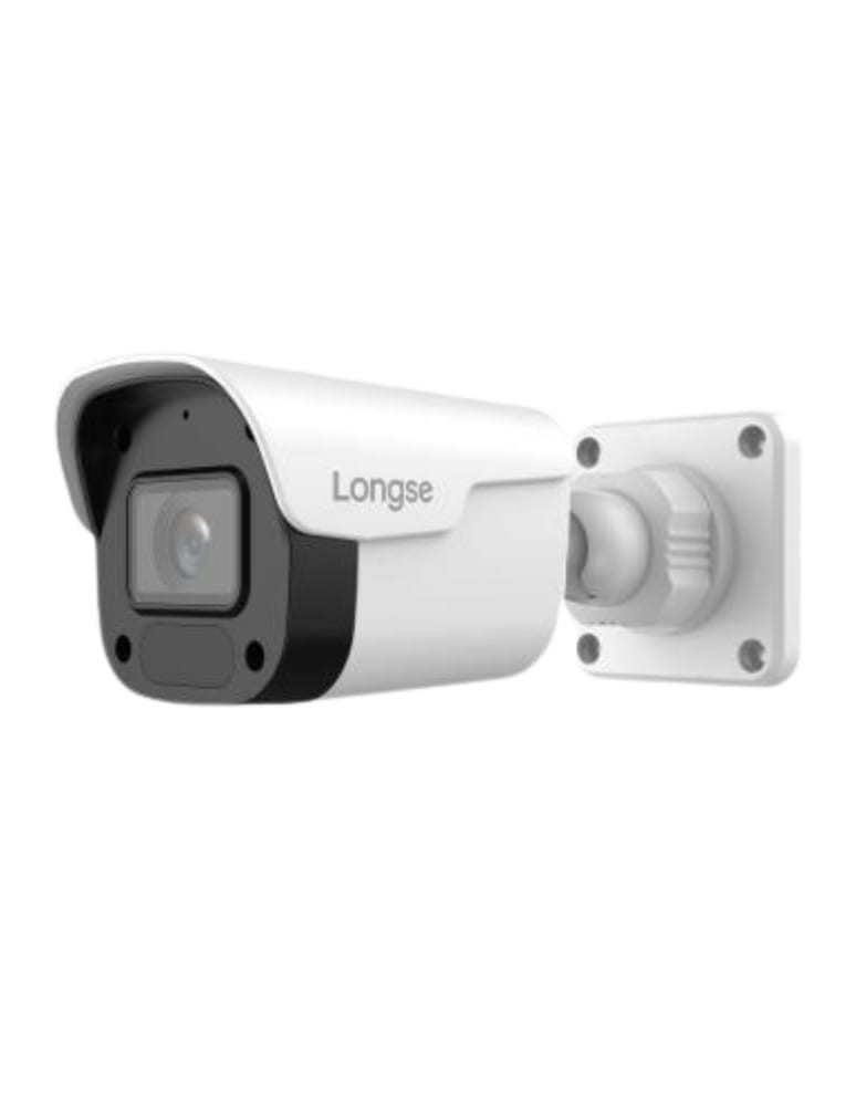 Camara Bullet Ip 4 Mpx Full Color Dual Light Lente 2.8mm Ir25m Audio Mic Ai Intrusion Humana Plastic Ext Ip66 Poe