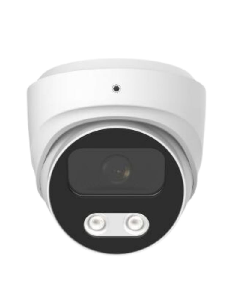 Camara Domo Ip Full Color 4 Mpx. Metal Exterior Ip67 Lente 2.8mm Ai Intrusuon Humana Poe