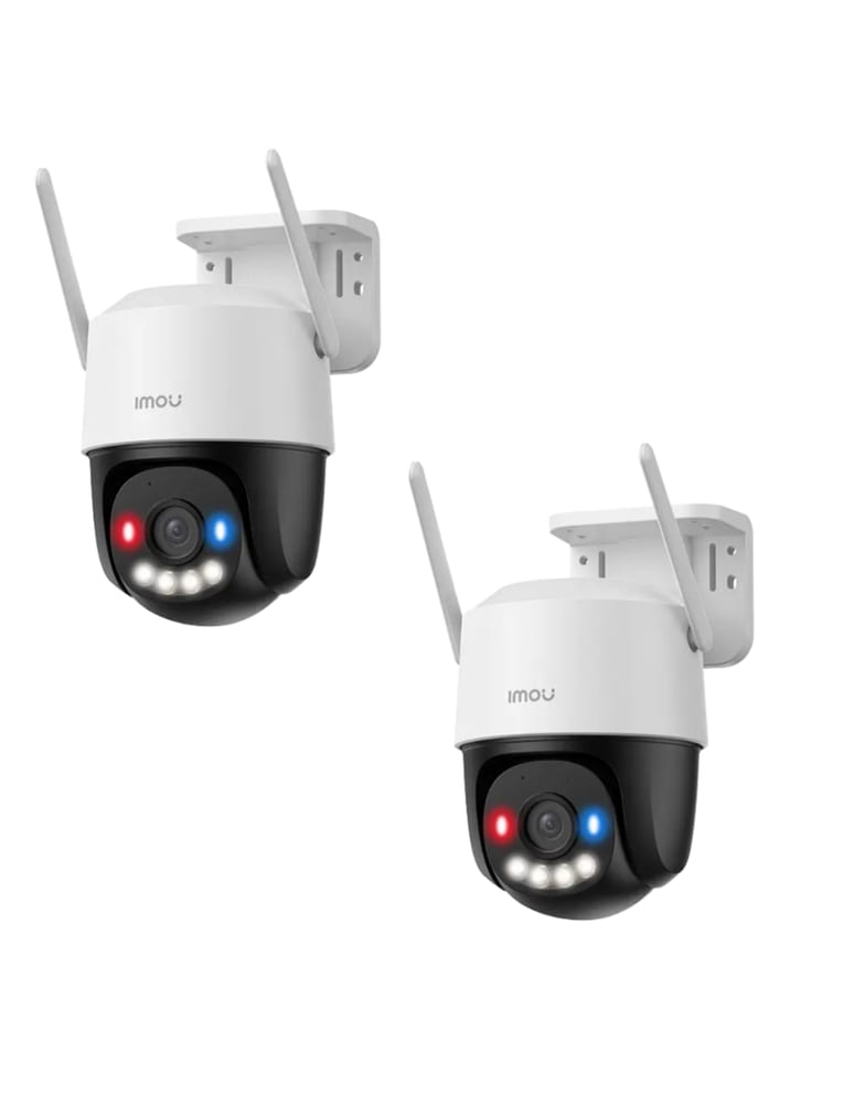 Kit De 2 Cámaras Cruiser Sc Camara Ip Domo Wifi 3mp Full Color Vision Nocturna 30m Cmos 1/2.8" Lente Fijo 3.6mm Audio Bidire