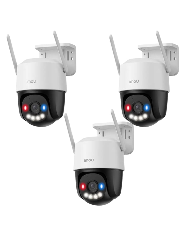 Kit De 3 Cámaras Cruiser Sc Camara Ip Domo Wifi 3mp Full Color Vision Nocturna 30m Cmos 1/2.8" Lente Fijo 3.6mm Audio Bidire