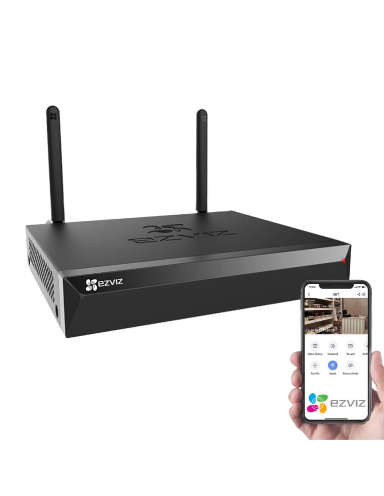 Grabador Nvr 4 Canales Ezviz Wifi 5mpx Soporta 1 Disco Salida Hdmi Vga