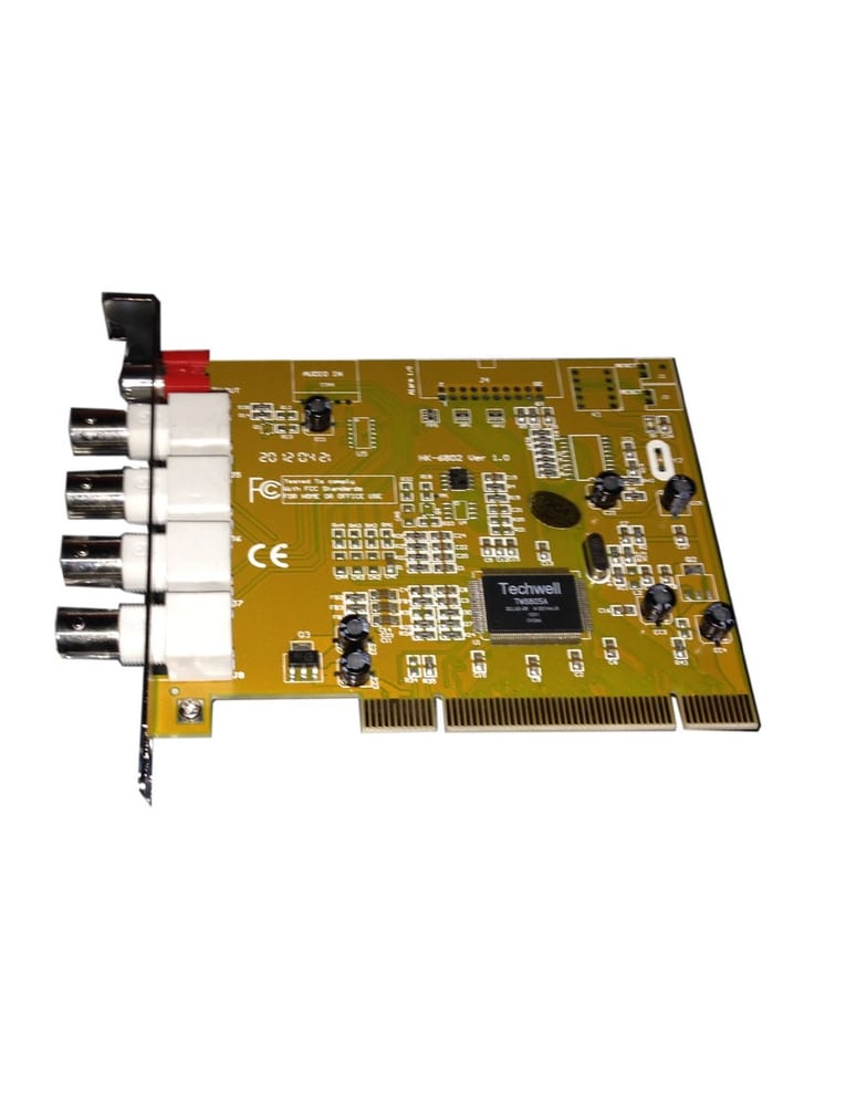 Placa Techwell 4 Canales De Video - 50/60 Ips Pal/ntsc