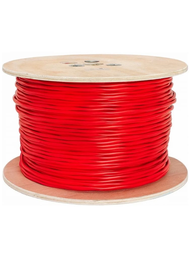 Rollo De Incendio 2x1.35mm Apantallado Color Rojo