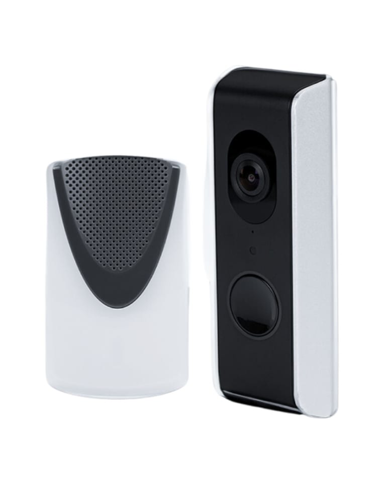 Video Portero Wifi / Tcp/ip Con Sirena Inalambrica Doorbell Risco Integrable App Irisco