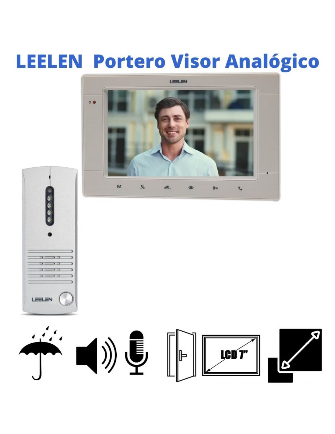 Kit Visor 1 Unidad Casa Oficina Analogico